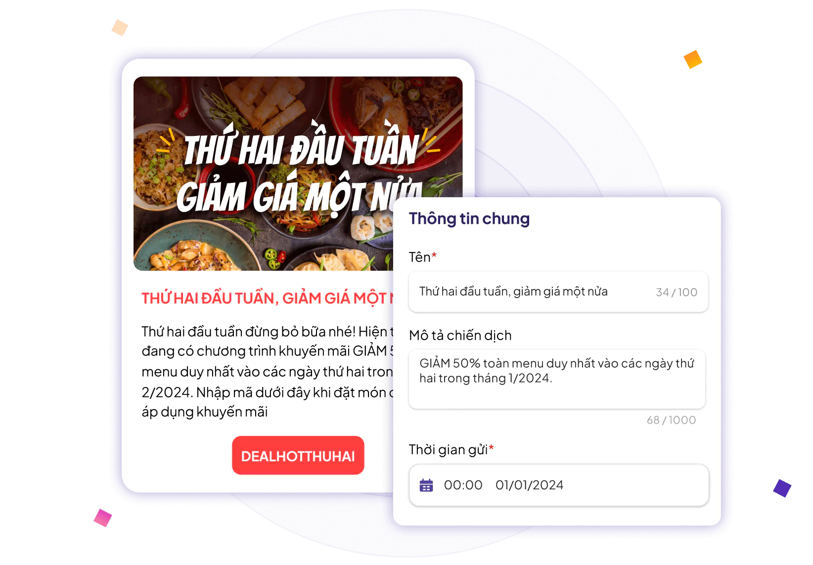 Gửi không giới hạn Email
                                    Marketing