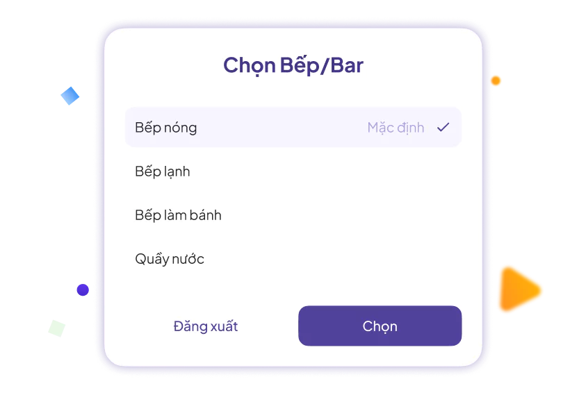 Tuỳ chỉnh bếp chuyên biệt